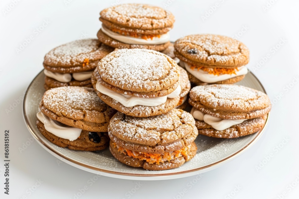 Indulgent Carrot Cake Sandwich Cookies with Vanilla Cream Indulgent Carrot Cake Sandwich Cookies with Vanilla Cream