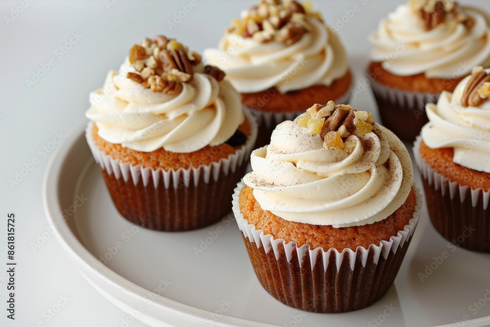 Sumptuous Carrot Cupcakes with Cream Cheese Frosting and Pineapple Sumptuous Carrot Cupcakes with Cream Cheese Frosting and Pineapple