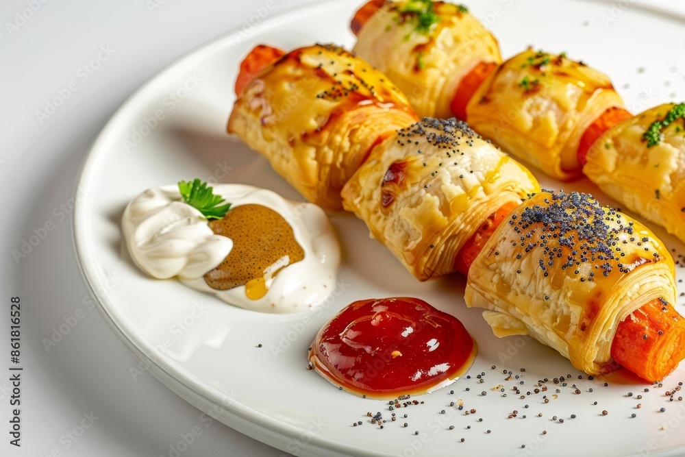 Carrot Pigs in a Blanket with Maple Miso Glaze and Flaky Pastry Carrot Pigs in a Blanket with Maple Miso Glaze and Flaky Pastry