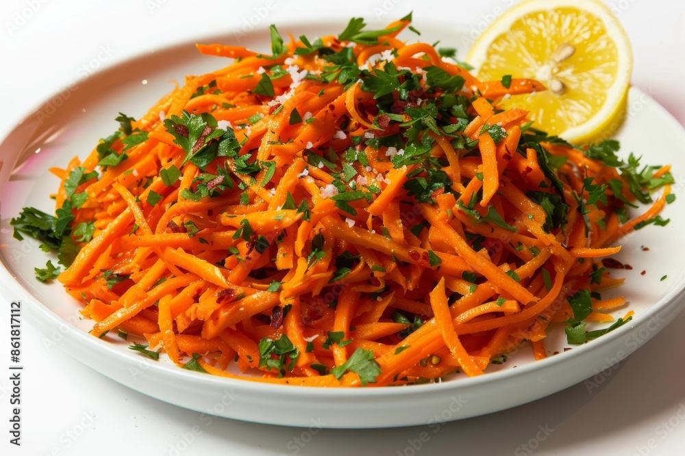 Tantalizing Shredded Carrot Salad with Olive Oil Sheen Tantalizing Shredded Carrot Salad with Olive Oil Sheen