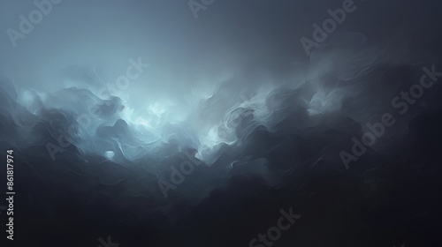 A dark sky with clouds and a sense of mystery. Anime cloud background