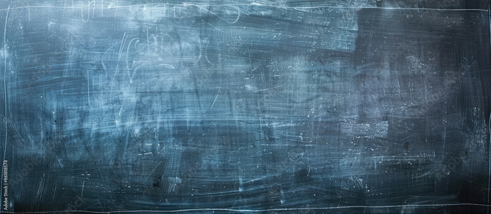 Obraz premium Close-up of a chalkboard texture for an educational concept, with space for an image. Copy space image. Place for adding text and design
