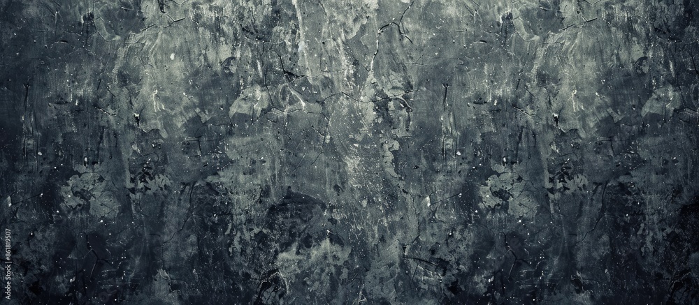 Fototapeta premium Vintage design wallpaper with abstract grunge gray and black old concrete texture background providing a unique and stylish copy space image.