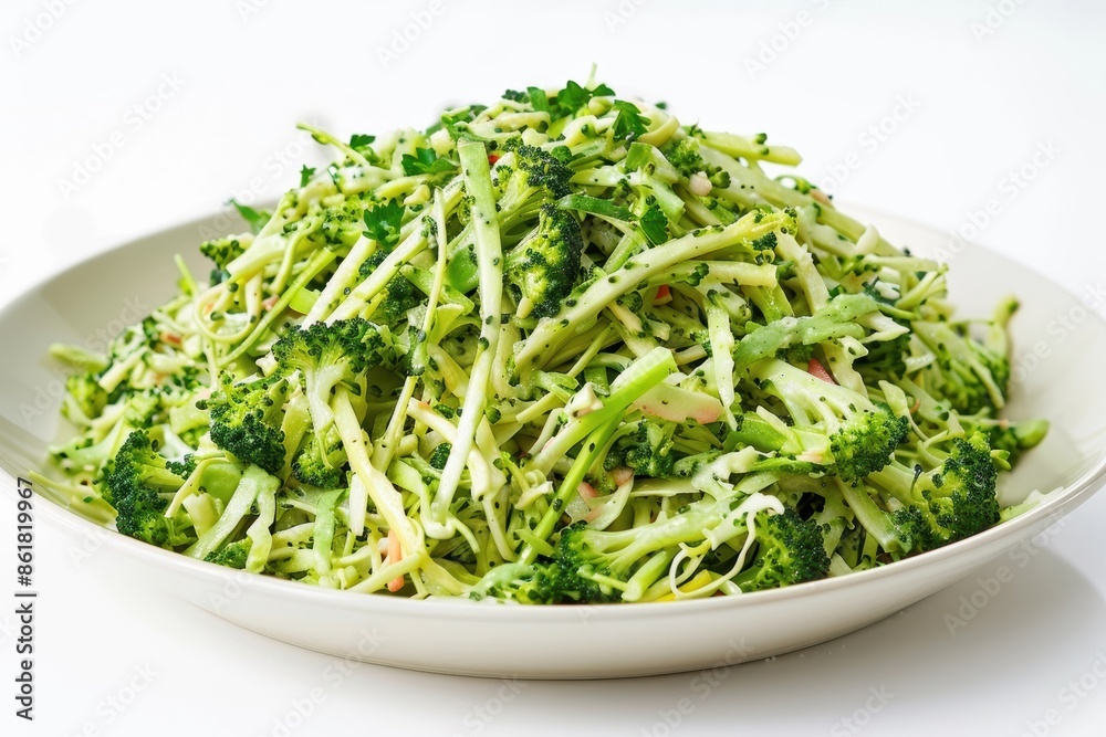 Delicious Cat's Broccoli Slaw with Creamy Dressing and Fresh Herbs Delicious Cat's Broccoli Slaw with Creamy Dressing and Fresh Herbs
