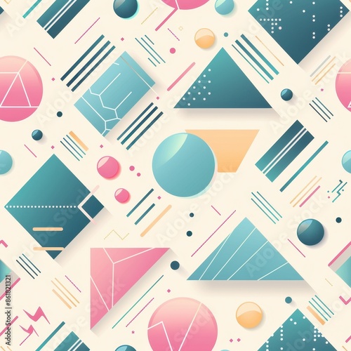 Colorful Geometric Abstract Background