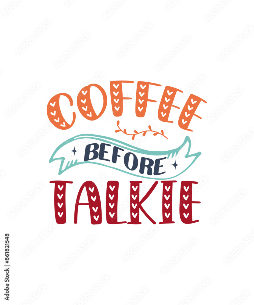 Fototapeta premium Coffee Sticker SVG, Wavy Coffee Sticker, Coffee Smiley Face Sticker, Coffee Sticker, Boho Coffee Sticker PNG, Digital Download Sticker