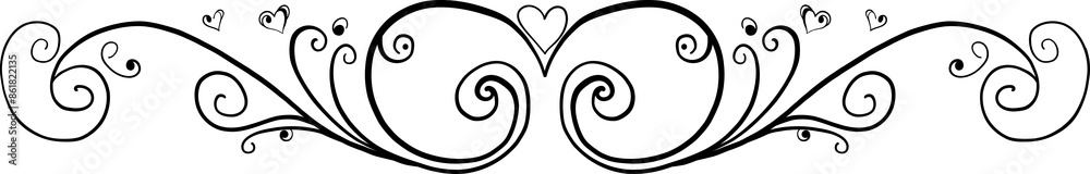 Floral and flower frame divider illustration. Floral and flower frame divider illustration.