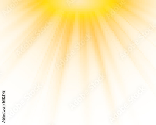 Transparent yellow sunlight special lens flash light effect. Front solar flare lenses. Glowing light effects. PNG.	