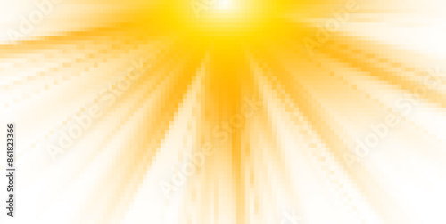 Sun light with glare. Golden flash png. Sun rays png. Vector illustration for perfect effect with sparkles.	