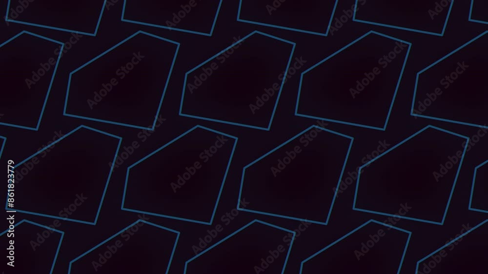A stylish and modern black and blue pattern with geometric shapes ...