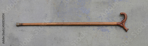 Quadro su tela wooden cane with knob isolated