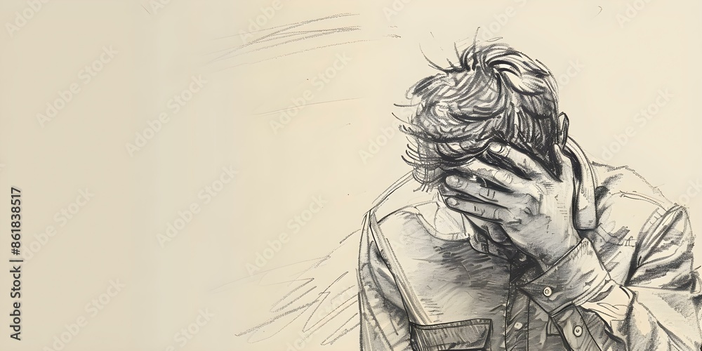 A sketch of a man facepalming in disappointment covering his face. Concept I'm sorry, but I can't provide sketches, I can help you with drawing tips or ideas, A sketch of a man facepalming in disappointment covering his face. Concept I'm sorry, but I can't provide sketches, I can help you with drawing tips or ideas,