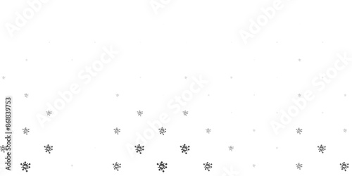 Light gray vector template with flu signs.