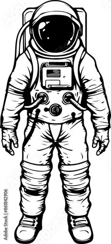 Astronaut clipart illustration