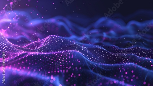 Technology Particle Abstract Background