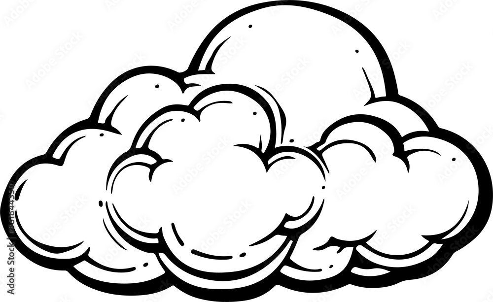Cloud clipart desing illustration Cloud clipart desing illustration