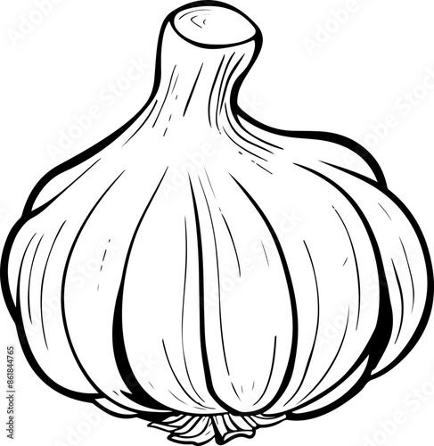 Garlic clipart desing illustration