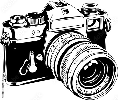 Old camera clipart desing illustration