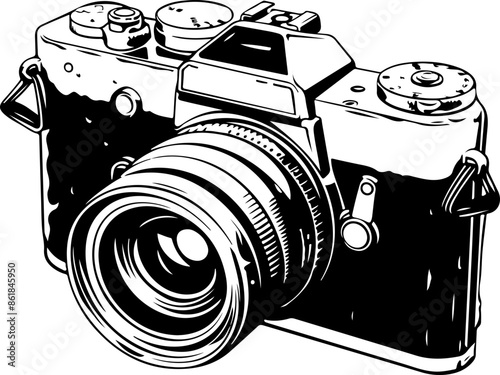Old camera clipart desing illustration