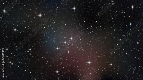 Deep space vector illustration. Background for presentation, landing page, booklet, banner