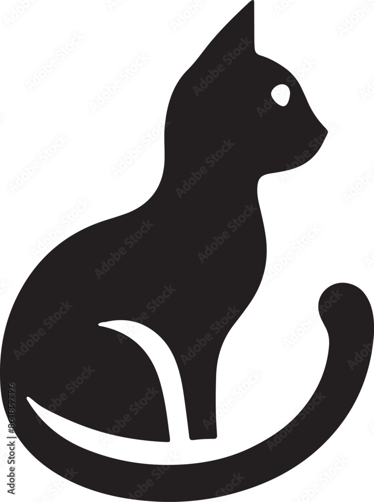 Cat icon vector illustration black cat icon Cat icon vector illustration black cat icon