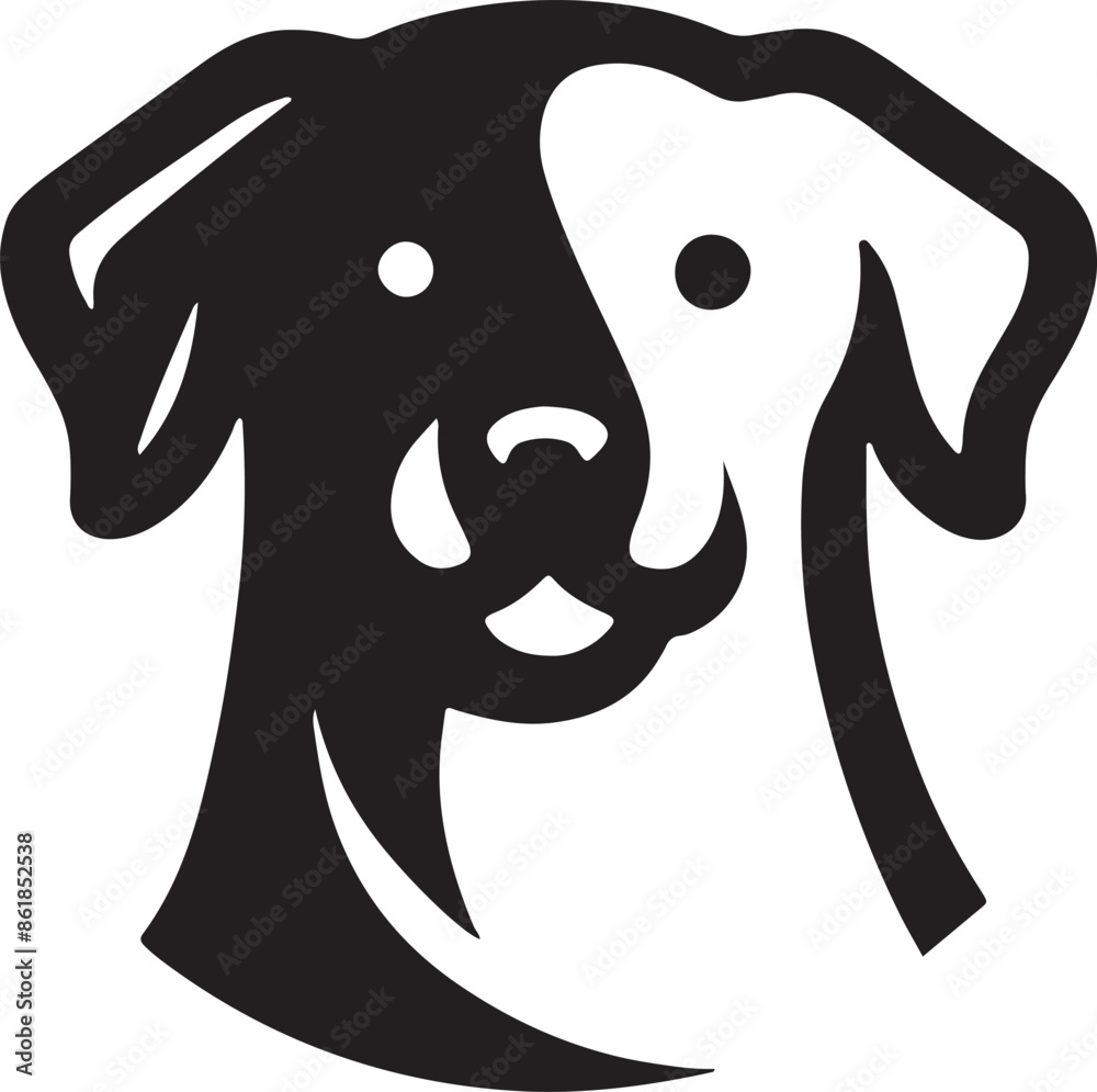 Dog icon vector illustration black dog logo icon Dog icon vector illustration black dog logo icon