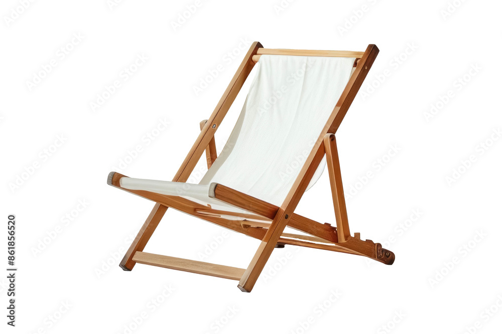 Isolated Deckchair Against A Transparent Background Isolated Deckchair Against A Transparent Background