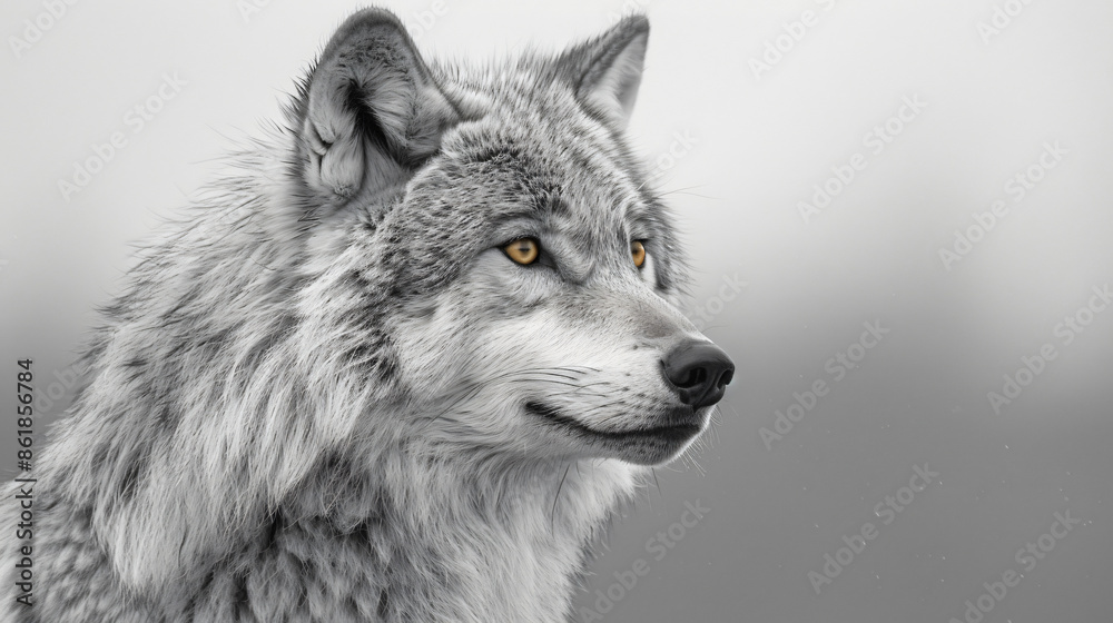 Grey Wolf Canis lupus Portrait Grey Wolf Canis lupus Portrait