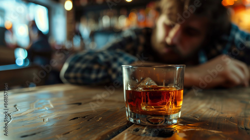 A man addicted to alcoholic coma