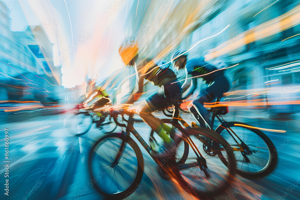 Blurred motion, shooting a crowd of cyclist with. Blurred motion, shooting a crowd of cyclist with.