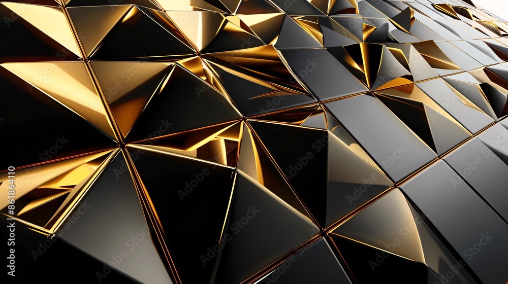 Abstract geometry in triangle shapes forms a background. Futuristic design presents a graphic pattern. Abstract geometry in triangle shapes forms a background. Futuristic design presents a graphic pattern.