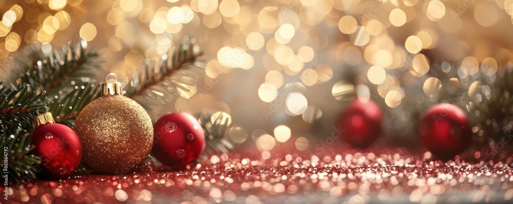 A Christmas tree with lights on it. The tree is surrounded by a glittery background. The image conveys a festive and joyful mood, as it captures the essence of the holiday season. A Christmas tree with lights on it. The tree is surrounded by a glittery background. The image conveys a festive and joyful mood, as it captures the essence of the holiday season.