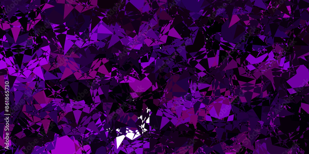 Light Purple vector layout with triangle forms. Light Purple vector layout with triangle forms.