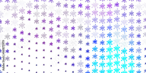 Light Pink vector texture with disease symbols.