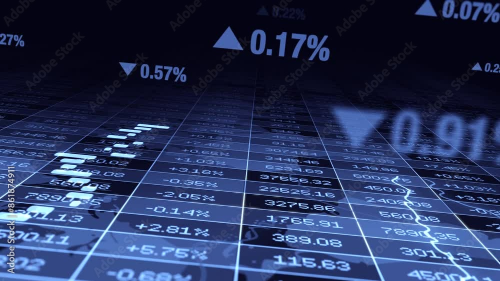 Dynamic Representation of Financial Data through Numbered Blocks 