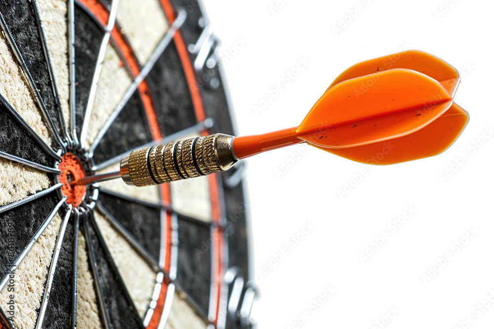 concept success - dart in the center of the target concept success - dart in the center of the target