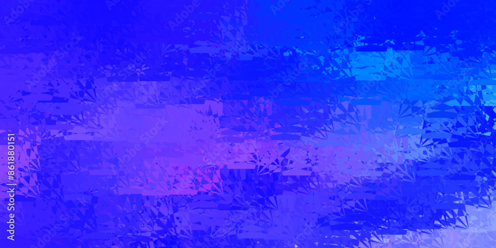 Obraz premium Light Purple vector backdrop with triangles, lines.