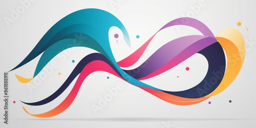 Colorful abstract simple background vector illustration