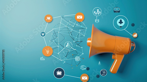 communication strategy concept background