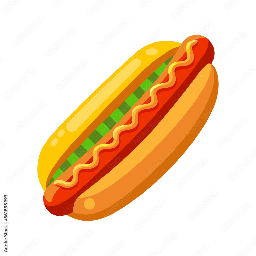 hot dog illustration, hot dog with mustard. hot dog with ketchup hot dog illustration, hot dog with mustard. hot dog with ketchup