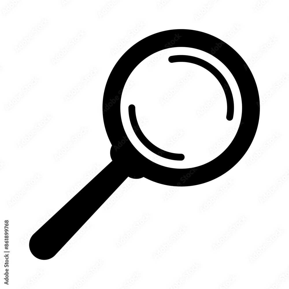 Magnifying glass icon, magnifier or loupe sign. Search icon. Magnifying glass icon, magnifier or loupe sign. Search icon.