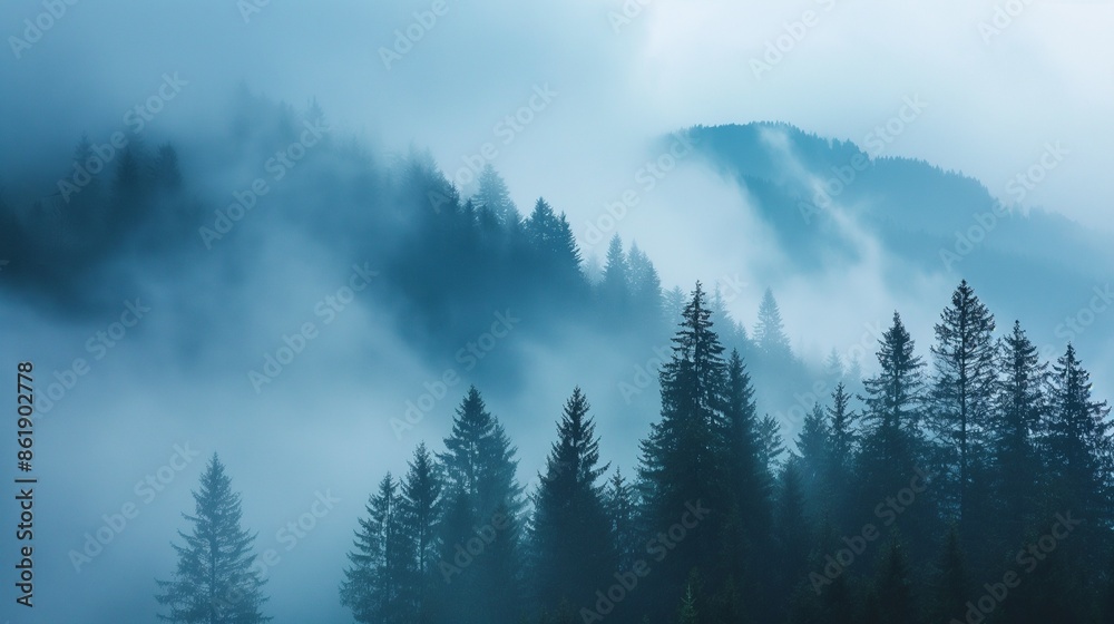 mountains fog and mist at the pine forest. Green mountains or hills and valleys in the fog. Beautiful mountains in woods. Natural scene. Mountain resort. Travel concept mountains fog and mist at the pine forest. Green mountains or hills and valleys in the fog. Beautiful mountains in woods. Natural scene. Mountain resort. Travel concept