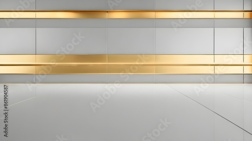 white background with gold lines