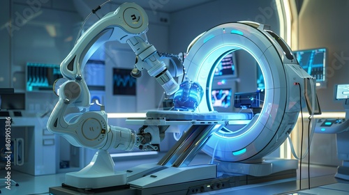 Advanced medical equipment, such as 3D-rendered cyborg technology, allows doctors to use C-Arm machines for precise diagnoses.