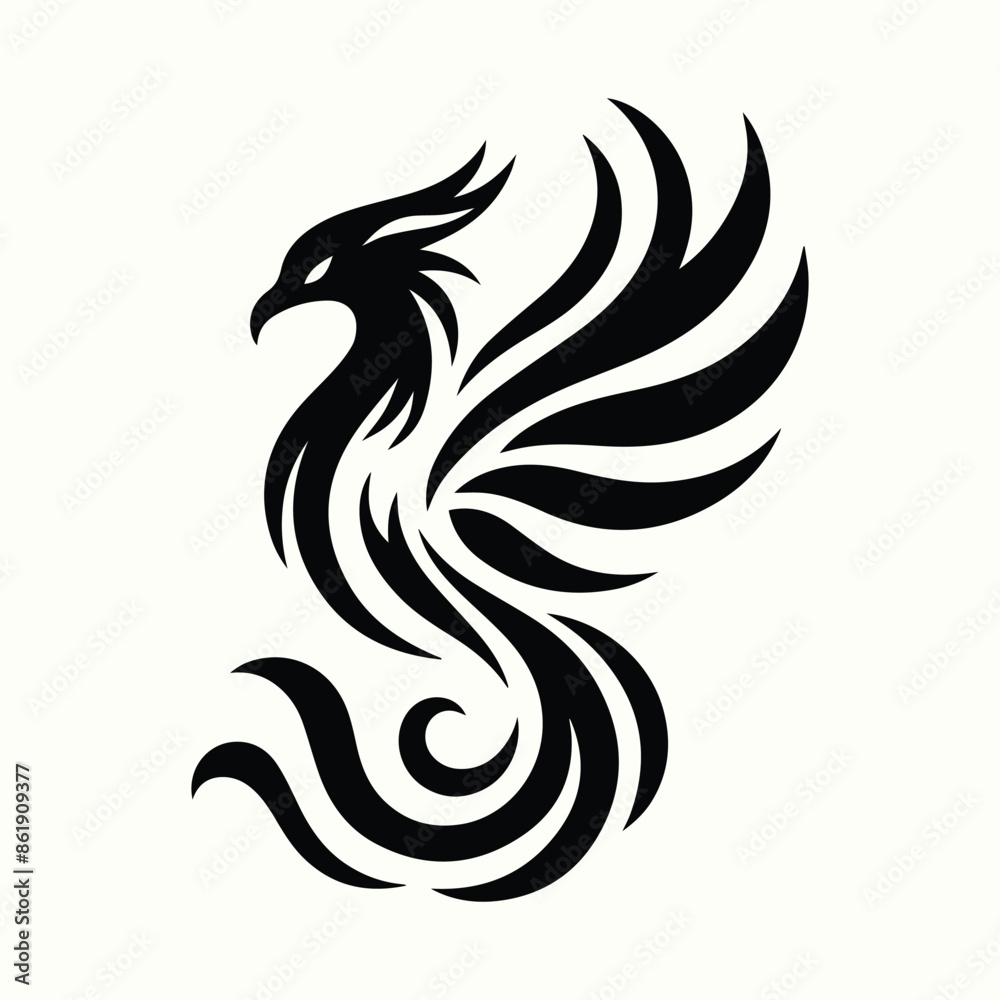 Professional Phoenix Silhouette Vector Illustration Professional Phoenix Silhouette Vector Illustration