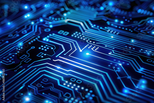 Close Up of a Computer Circuit Board