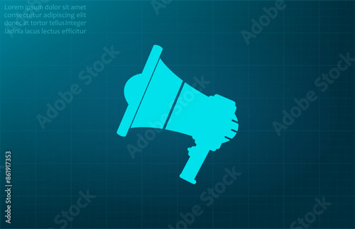Vector illustration, blue background.