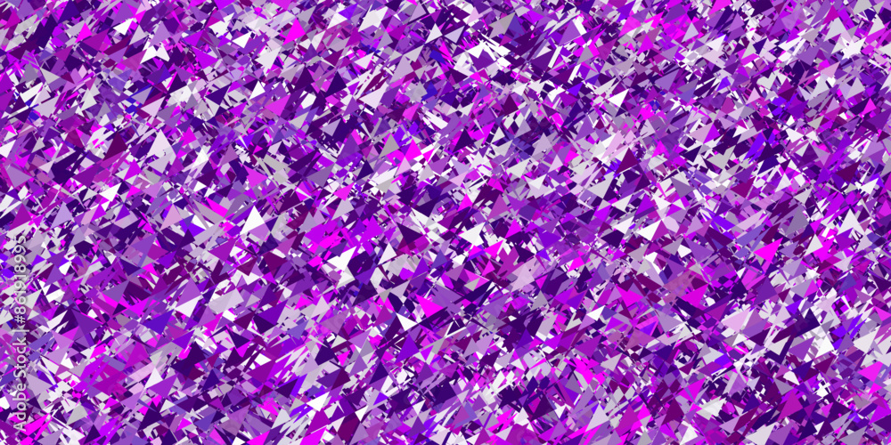 Fototapeta premium Light Pink vector backdrop with lines, triangles.