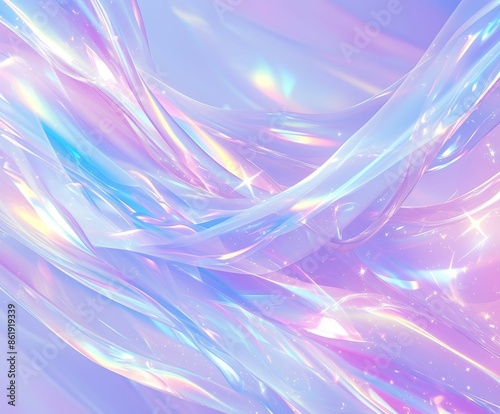 Holographic Background. Vibrant Foil. Pop Holography Template. Neon Image. Trendy Paper. Iridescent Gradient. Hologram Texture. Violet Soft Surface. Blue Holographic Background