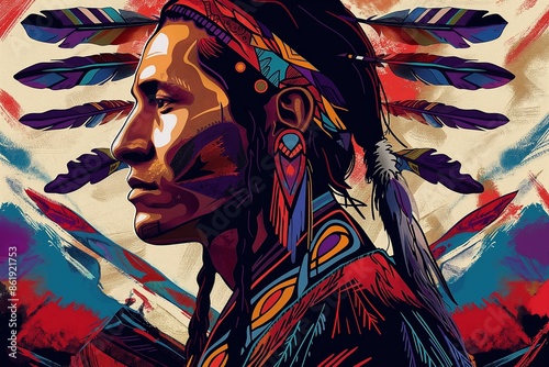 Native American Heritage Month background, Exploring the Significance of Native American Heritage Month, Honoring Indigenous Cultures: A Tribute to Native American Heritage Month photo